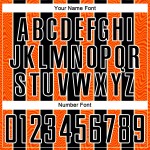 Custom Black Orange-White Line Sublimation Soccer Uniform Jersey Custom Black Orange-White Line Sublimation Soccer Uniform Jersey
