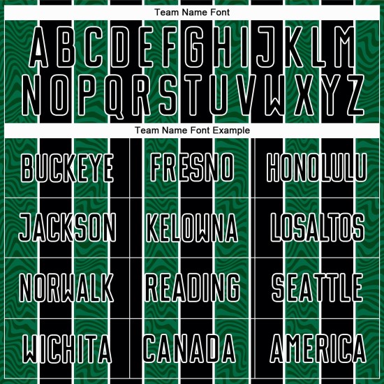 Custom Black Kelly Green-White Line Sublimation Soccer Uniform Jersey Custom Black Kelly Green-White Line Sublimation Soccer Uniform Jersey