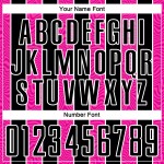 Custom Black Pink-White Line Sublimation Soccer Uniform Jersey Custom Black Pink-White Line Sublimation Soccer Uniform Jersey