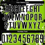 Custom Black White-Neon Green Spalsh Sublimation Soccer Uniform Jersey Custom Black White-Neon Green Spalsh Sublimation Soccer Uniform Jersey