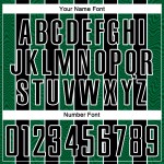 Custom Black Kelly Green-White Line Sublimation Soccer Uniform Jersey Custom Black Kelly Green-White Line Sublimation Soccer Uniform Jersey